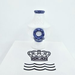 Bl Vifte Kuvert Vase / Bordkortholder nr. 1212-11535. Sjlden