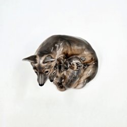 Royal Copenhagen Figur R�v Med Unger nr. 1788. sortering 2  