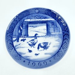 Royal Copenhagen Juleplatte 1969. sortering 1 