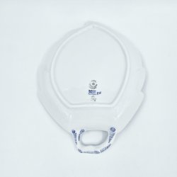 Musselmalet Riflet Blad Asiet nr. 1-145. sorterin 1 