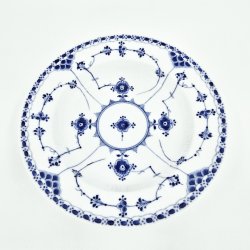 Musselmalet Halvblonde Dyb Tallerken nr. 1-567. sortering 1  