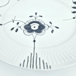 Sort Mega Riflet Middagstallerken nr. 627. sortering 2 