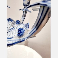 Musselmalet Helblonde Kandelaber nr. 1006. sortering 1 