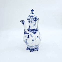 Musselmalet Helblonde Portions Kaffekande nr. 1-1030. sortering 2 