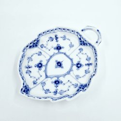 Musselmalet Halvblonde Blad Asiet nr. 1-547. sortering 1  