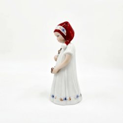Royal Copenhagen Figur Pige Med Julesok nr. 093. sortering 1 