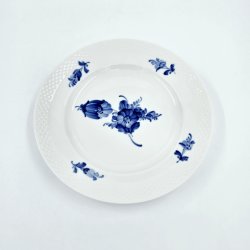 Bl� Blomst Flettet Frokosttallerken nr. 10-8095. sortering 3  