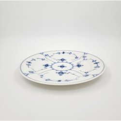 Musselmalet Riflet Middagstallerken nr. 1-183. sortering 1