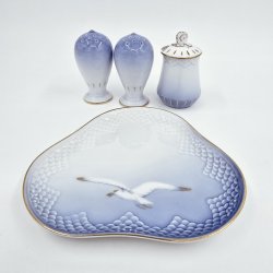 Mgestel Plate De Menage nr. 52D Med Guldkant 1 sortering  