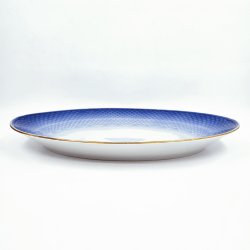 Bl Tone Ovalt Fad Med Guldkant nr. 15. sortering 2 