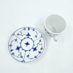 Musselmalet Riflet Kop nr. 2238. sortering 2 Hotelporceln 