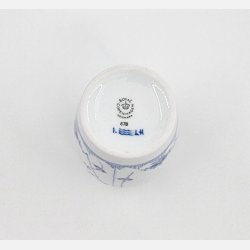 Musselmalet Riflet Vase nr. 678. sortering 1 