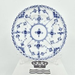 Musselmalet Halvblonde Sidetallerken nr. 1-576. sortering 2  