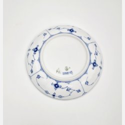 Musselmalet Riflet Stor Kompotskl nr. 1-481. sortering 3 