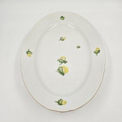 Erantis Ovalt Fad nr. 16 Med Guldkant 1 sortering 