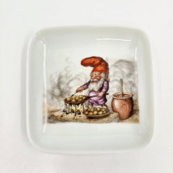 B &amp; G Firkantet Asiet Nisse Laver bleskiver nr. 5453. sortering 1 Sjlden