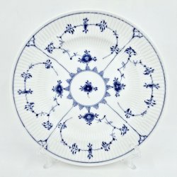 Musselmalet Riflet Frokosttallerken nr. 1-178. sortering 1 