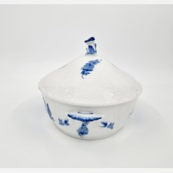 Bl Blomst Svejfet Ovalt Lgfad nr. 10-1702. sortering 1