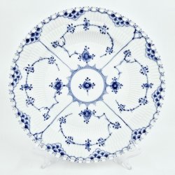 Musselmalet Helblonde Middagstallerken nr. 1-1084. sortering 2 