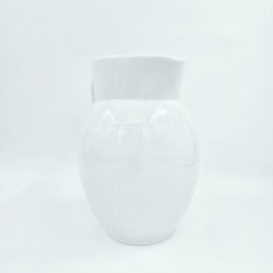 Hvid Riflet Kande nr. 444. sortering 2  