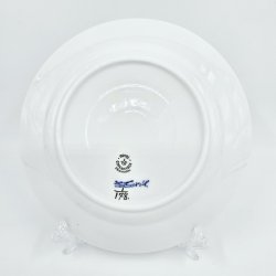 Musselmalet Riflet Frokosttallerken nr. 1-178. sortering 2 