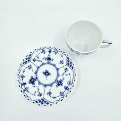 Musselmalet Halvblonde Espressokop nr. 1-528. sortering 2  