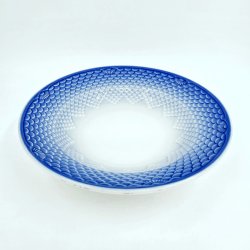 Bl Tone Dyb Tallerken nr. 714 / 1008. sortering 1 Hotelporceln  