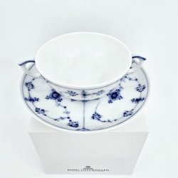 Musselmalet Riflet Bouillonkop nr. 344. sortering 2  