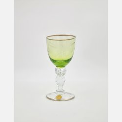 Mgeglas Hvidvinsglas Med Guldkant