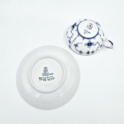 Musselmalet Riflet Tekop nr. 1-76. sortering 2