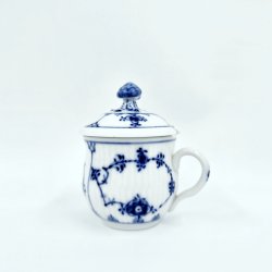 Musselmalet Riflet Cremekop nr. 1-64. sortering 1 