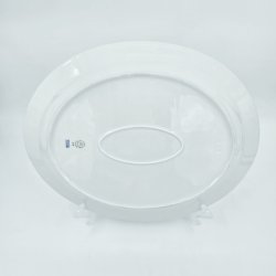 Hvid Halvblonde Ovalt Fad nr. 345. Sortering 2 