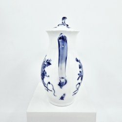 Bl Blomst Svejfet Chokoladekande nr. 10-1508. sortering 1 Sjlden