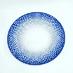 Bl Tone Dyb Tallerken nr. 714 / 1008. sortering 1 Hotelporceln  