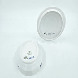 Bl Blomst Kantet Skl Med Lg nr. 10-8600. sortering 1 Sjlden