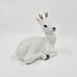 Royal Copenhagen Figur Hvid Hjort nr. 22607. sortering 1  