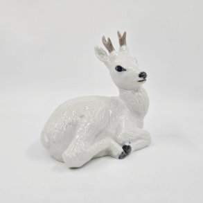 Royal Copenhagen Figur Hvid Hjort nr. 22607. sortering 1  