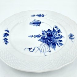 Bl� Blomst Svejfet Middagstallerken nr. 10-1710. sortering 1