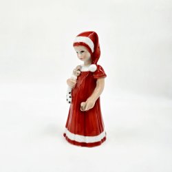 Royal Copenhagen Figur Pige Med Julesok nr. 092. sortering 1