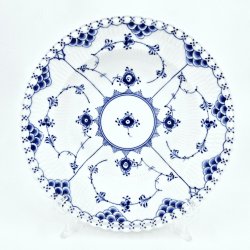 Musselmalet Helblonde Dyb Tallerken nr. 1-1170. sortering 1 