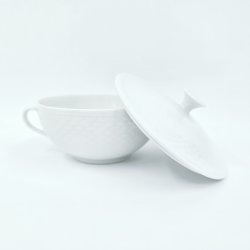 Hvid Elegance Bouillonkop nr. 247. sortering 2 