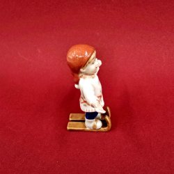 Royal Copenhagen Figur Dreng P Ski nr. 259. sortering 1