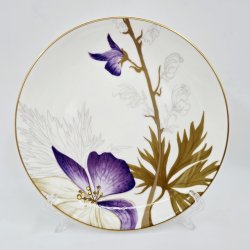 Royal Copenhagen Flora Tallerken Pansy nr 619. sortering 1  