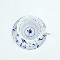 Musselmalet Riflet Hjhankskop &amp; Underkop nr. 093 / 094. sortering 2 