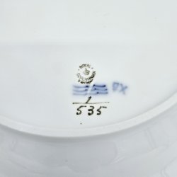 Musselmalet Halvblonde Ovalt Fad nr. 1-535. sortering 2  