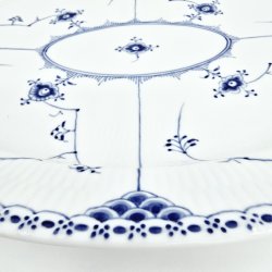 Musselmalet Halvblonde Ovalt Fad nr. 1-534. sortering 2  