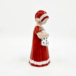Royal Copenhagen Figur Pige Med Julesok nr. 092. sortering 1
