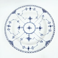 Musselmalet Halvblonde Dyb Tallerken nr. 1-565. sortering 2  