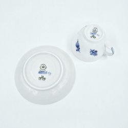 Bl� Blomst Svejfet Kaffekop nr. 10-1549. sortering 1 