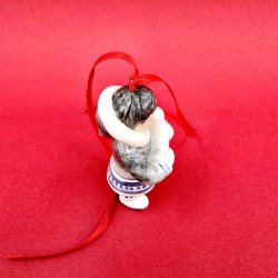 Royal Copenhagen Juleornament Grndlandske Dreng Figur nr. 153. 1 Sortering 